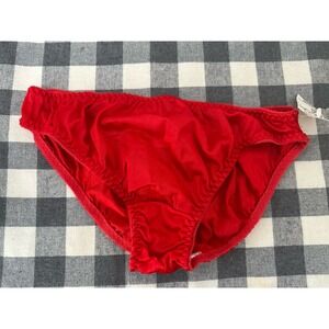 Vintage " Stuart's" Panties cotton/ Nylon Red Panty Size 7